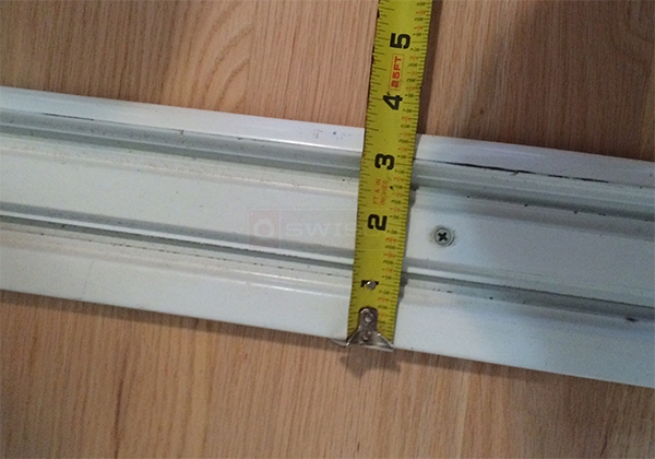 User submitted a photo of a patio door track.