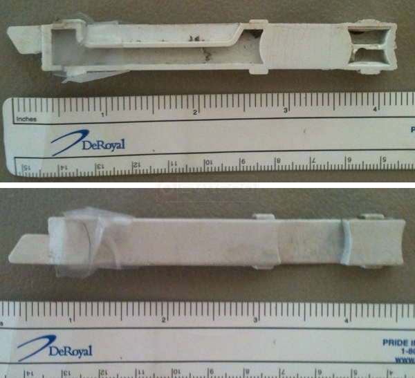 User submitted photos of a screen latch.