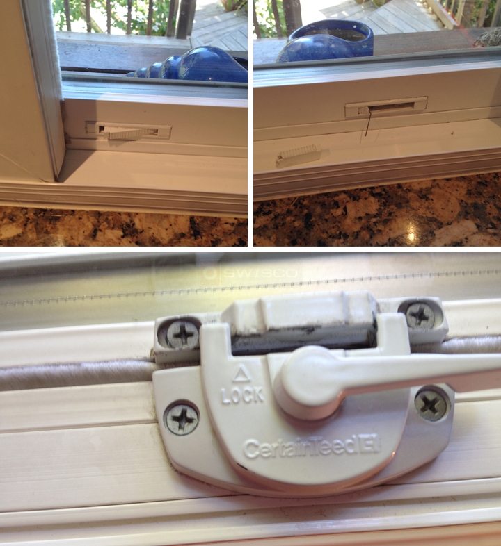 User submitted photos of window hardware.