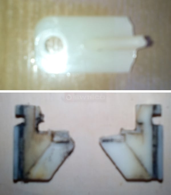 User submitted photos of window balance parts.