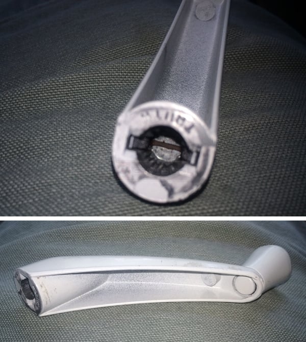 User submitted photos of a window operator handle.