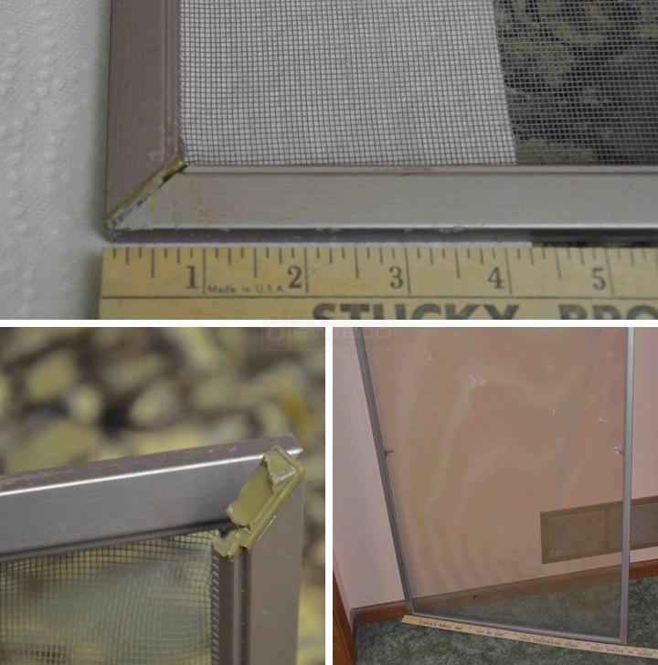 User submitted photos of a window screen.