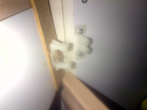 User submitted a photo of cabinet door hardware.