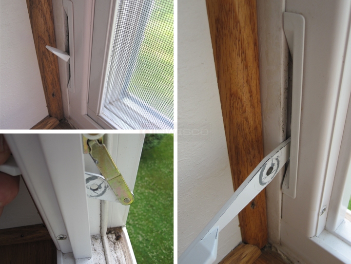 User submitted photos of a window lock.