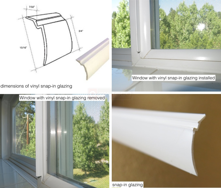 User submitted photos of snap-in glazing.