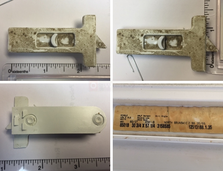 User submitted photos of a tilt latch.