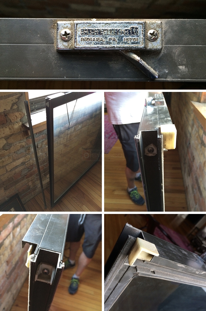 User submitted photos of window hardware.