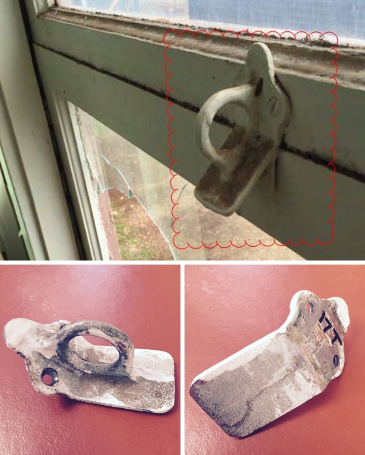 User submitted photos of window hardware.