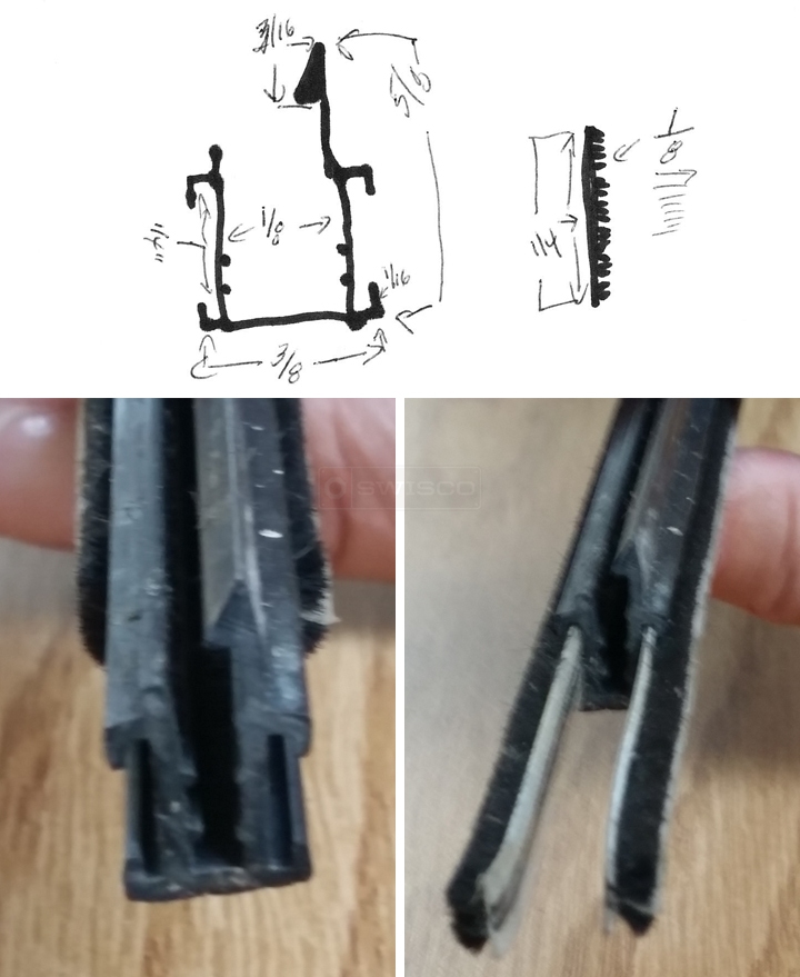 User submitted photos of weatherstripping.