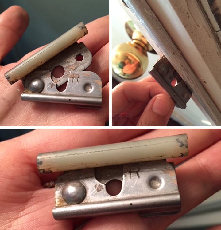 User submitted photos of window hardware.