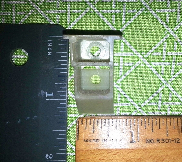User submitted a photo of a top sash guide.
