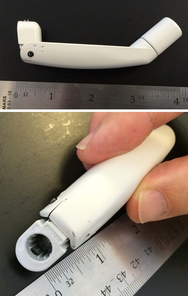 User submitted photos of a window operator handle.