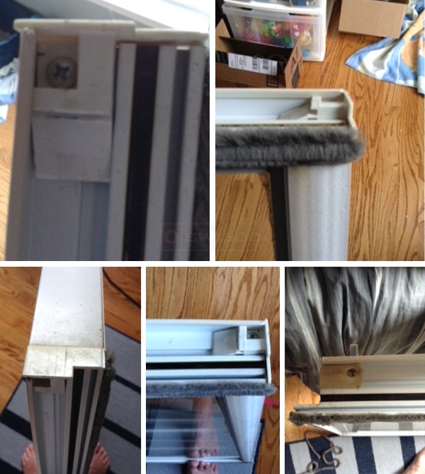 User submitted photos of a top sash guide.