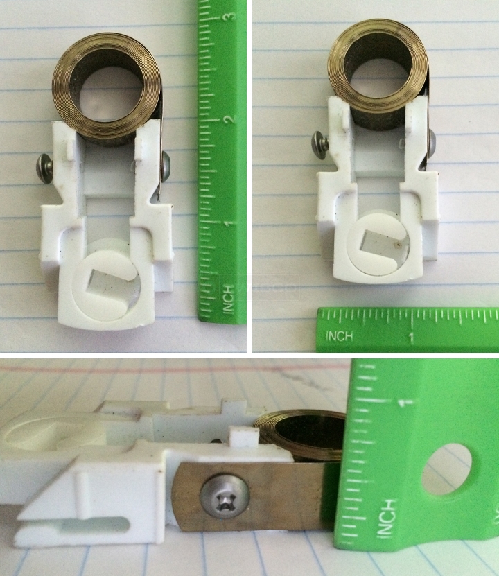 User submitted photos of a coil window balance.