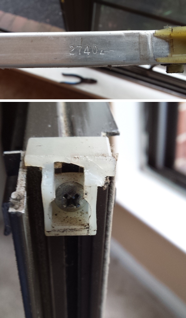 User submitted photos of window hardware.