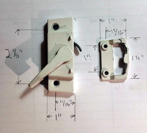User submitted a photo of a window lock & keeper.