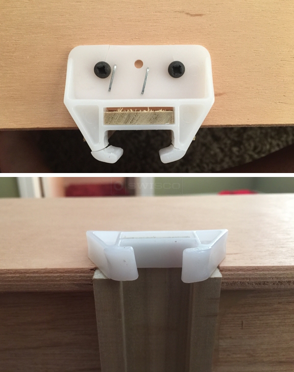 User submitted photos of drawer hardware.