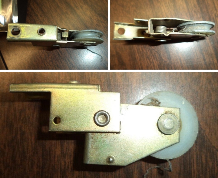 User submitted photos of a patio door roller.