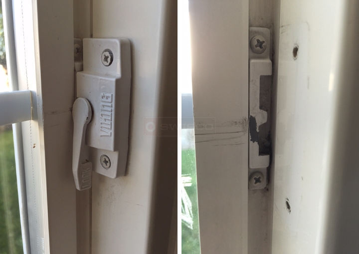 User submitted photos of a window lock & keeper.