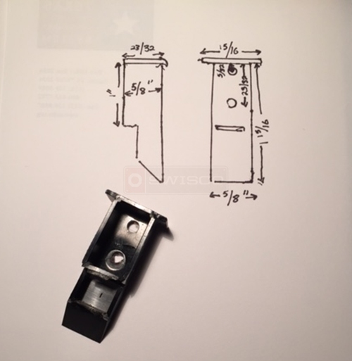 User submitted a photo of a top sash guide.