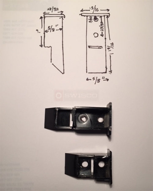 User submitted a photo of a top sash guide.