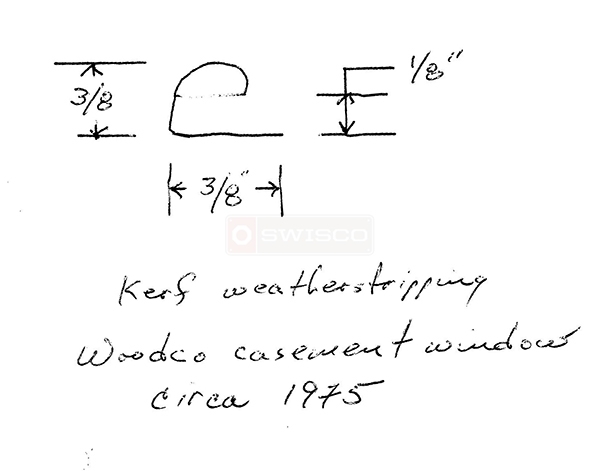 User submitted a diagram of weatherstripping.
