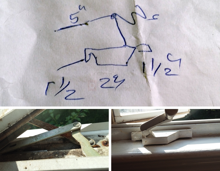 User submitted photos of a window operator.