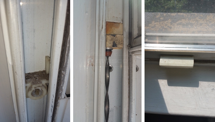 User submitted photos of window hardware.