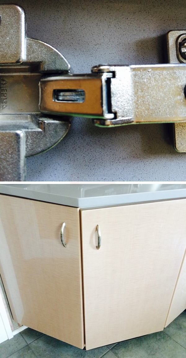 User submitted photos of a cabinet hinge.