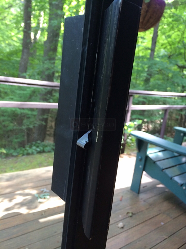 User submitted a photo of a patio door handle.