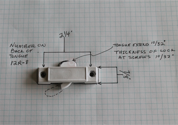 User submitted photo of their window lock.