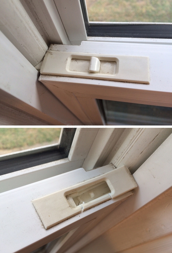 User submitted photos of a tilt latch.