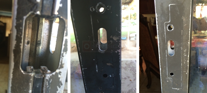 User submitted photos of patio door hardware.