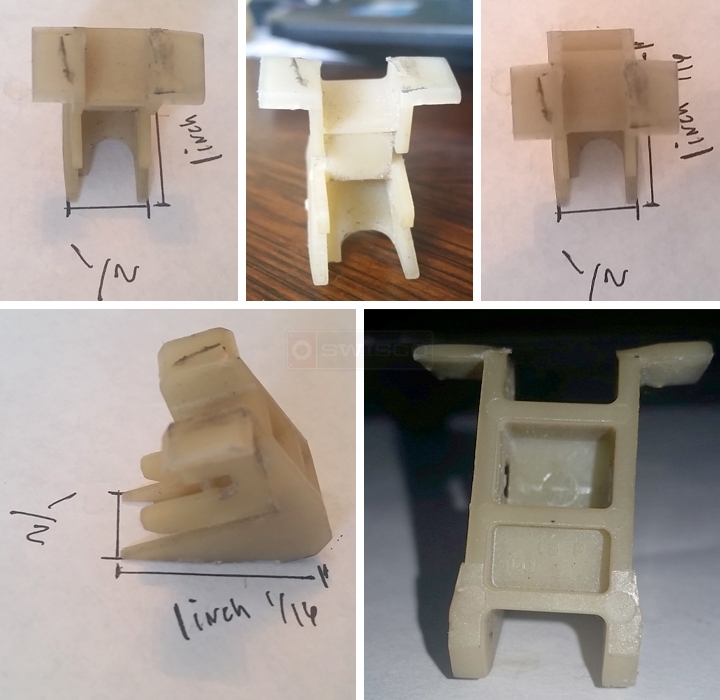 User submitted photos of window balance parts.
