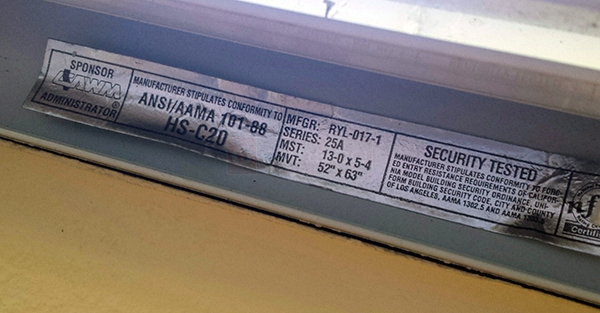 User submitted a photo of window hardware.