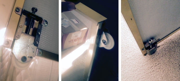 User submitted photos of a closet door roller.