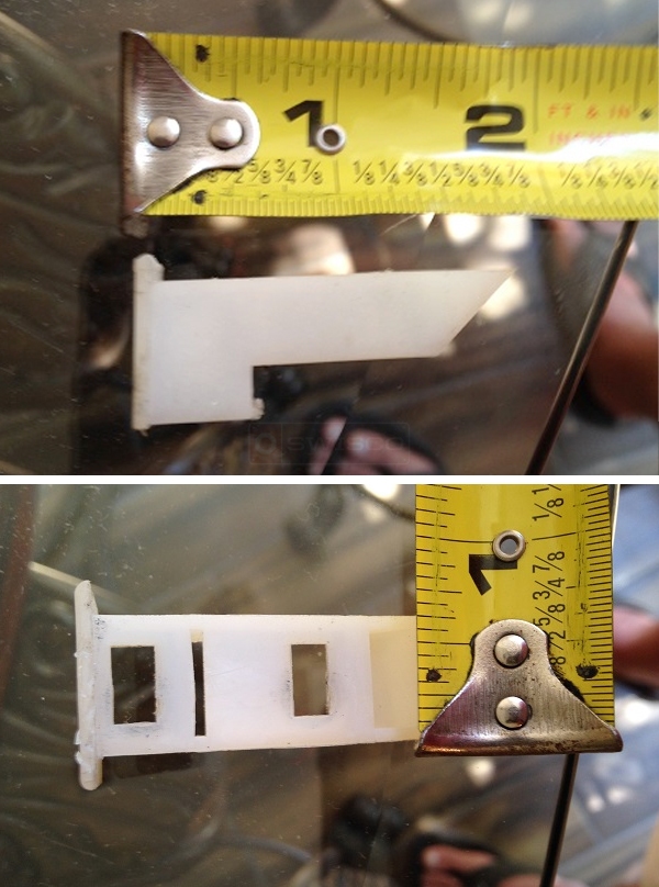 User submitted photos of a top sash guide.