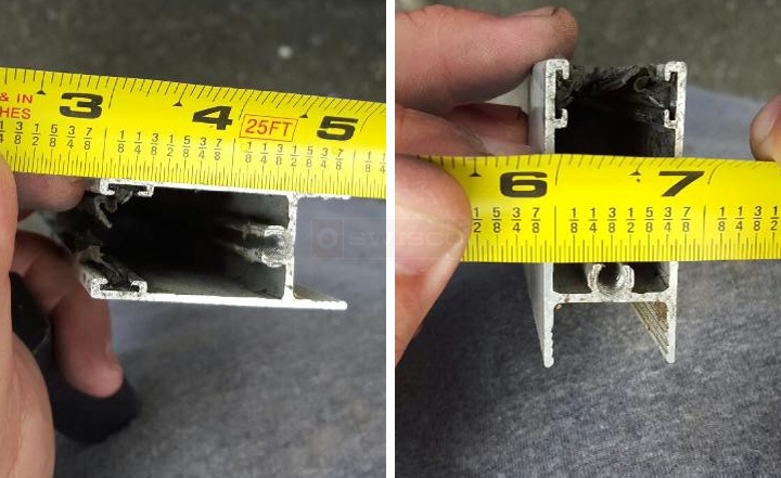 User submitted photos of a patio door roller.