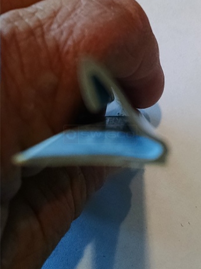 User submitted a photo of snap-in glazing.