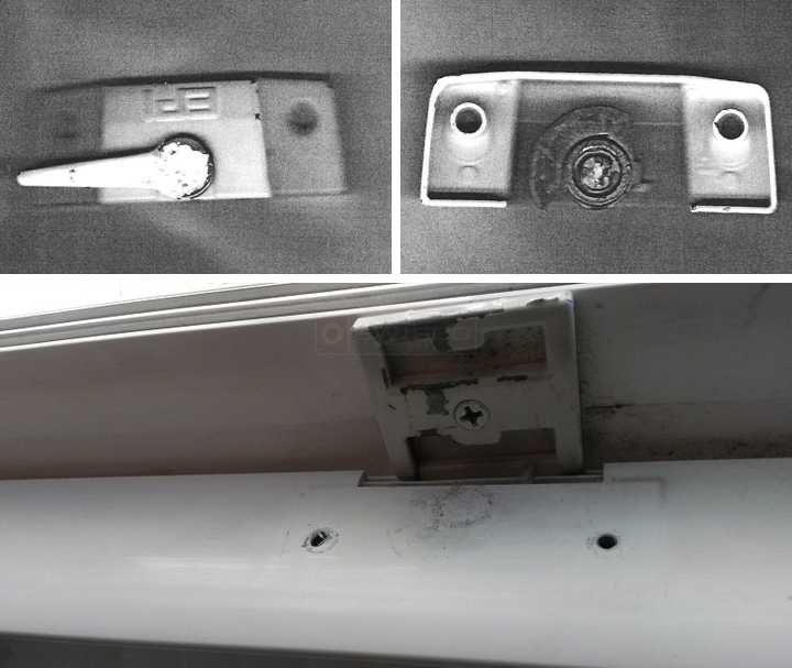 User submitted photos of a window lock & keeper.