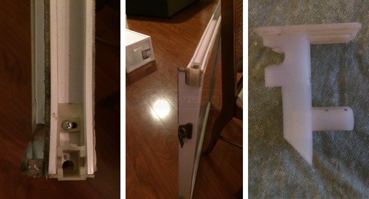 User submitted photos of a top sash guide.