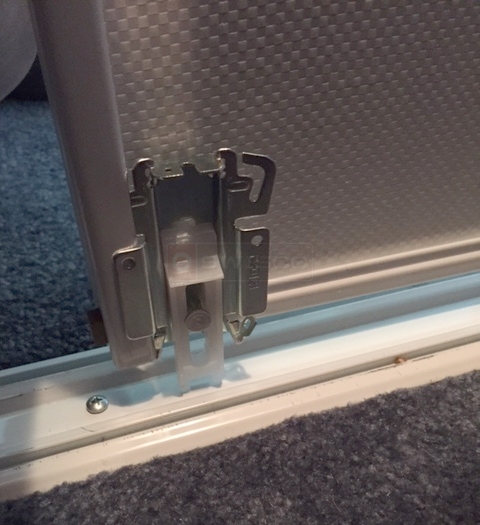 User submitted a photo of closet door hardware.