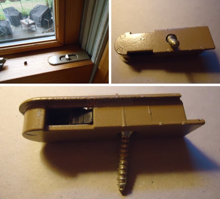 User submitted photos of a tilt latch.