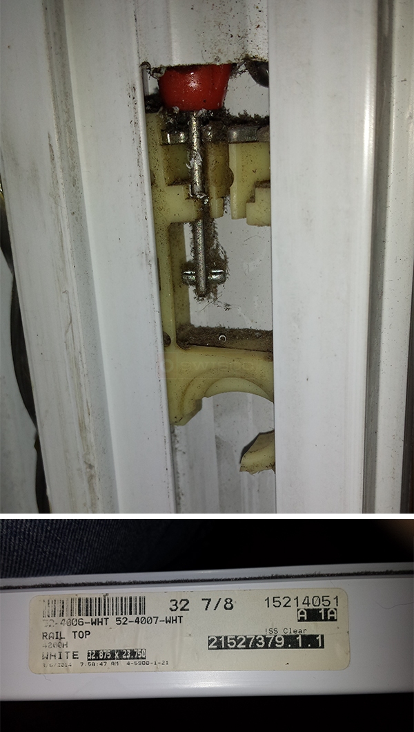 User submitted photos of window hardware.