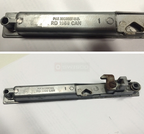 User submitted photos of patio door hardware.