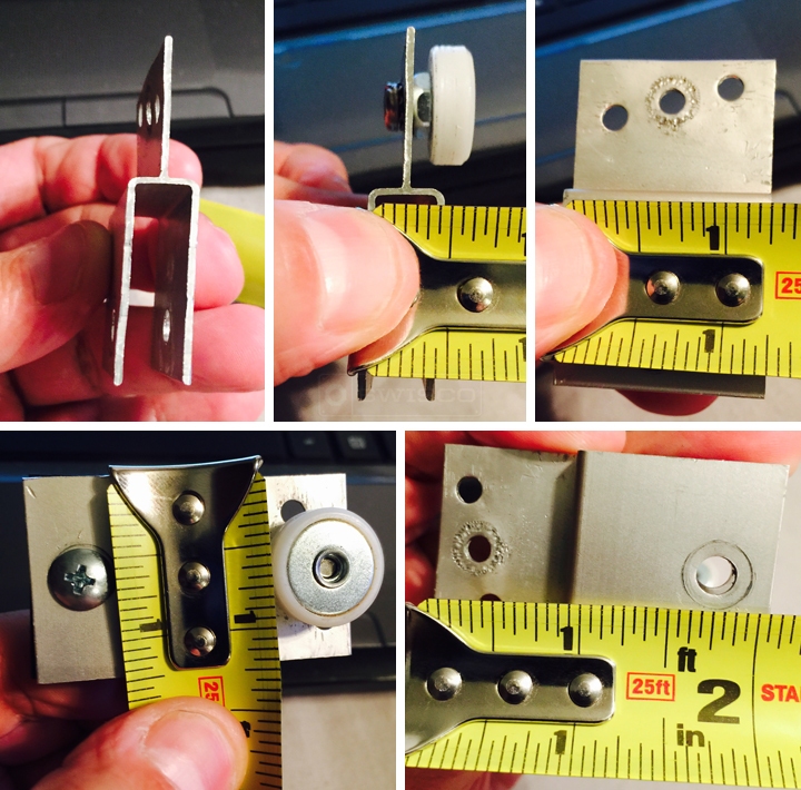 User submitted photos of a shower door roller.