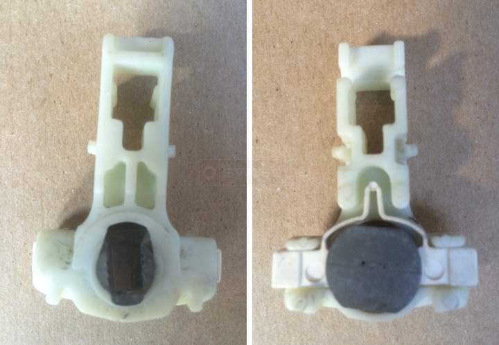 User submitted photos of a window balance shoe.