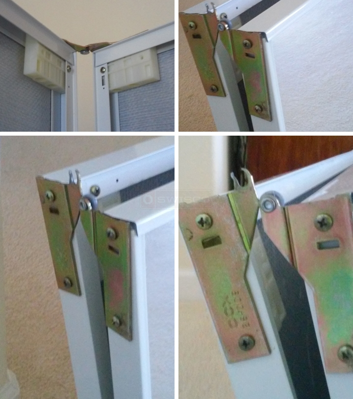 User submitted photos of closet door hardware.