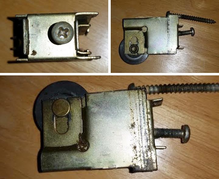 User submitted photos of a patio door roller.