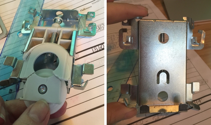 User submitted photos of a closet door roller.